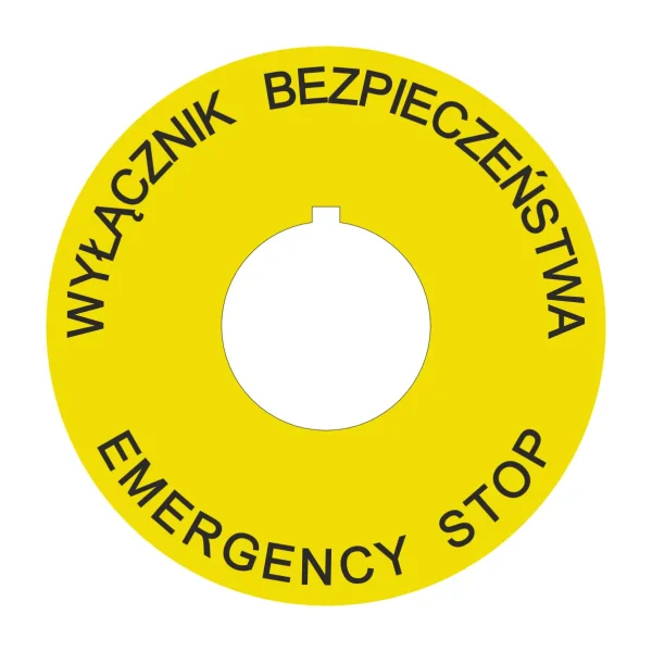 Wylacznik bezpieczenstwa emergency stop 60mm