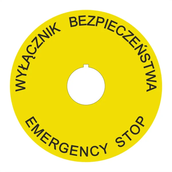 Wylacznik bezpieczenstwa emergency stop 90mm